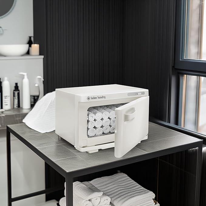 Salon Sundry Professional Hot Towel Warmer Cabinet - Facial Spa and Salon Equipment - White