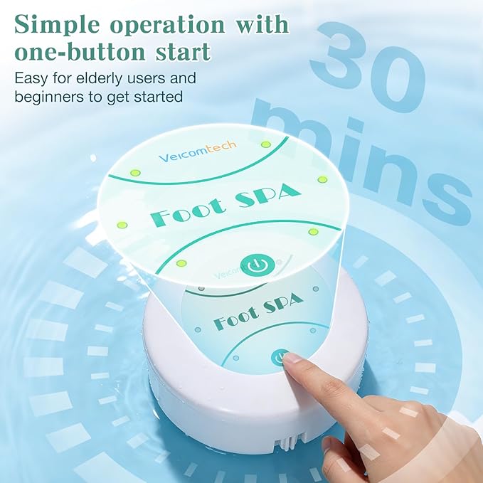 Portable Ionic Detox Foot Bath Machine, Ionic Detox Foot Spa Chi Cleanse with 5 Liners for Home Use Spa Club Salon or Holiday Travel Gift US Stock(Tub not Include)
