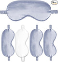 Sleep Masks 5PACK Silk Eyes Cover Satin Eye Mask Silky Blackout Soft Blindfold Sleeping Eyeshades Covers Bridesmaid Gifts