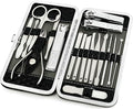 Nail Clippers Set Men Personal Care Tools Accessories Professional Manicure Pedicure Kit with Travel Case Nail Grooming Kit Gifts for Men Women Father Mother