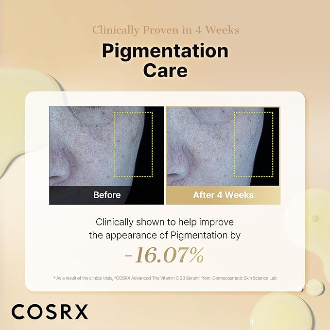 COSRX Pure Vitamin C 13% Serum (Renewal) with Vitamin E & Hyaluronic Acid, Korean Vitamin C Serum, Hydrating Facial Serum for Uneven Skin Tone, Dull Skin, 0.67 oz, Korean Skin Care, Mothers Day Gifts