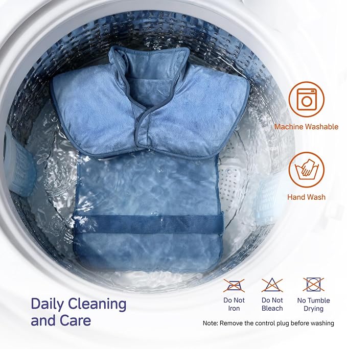 Large Heating Pad for Back Neck Shoulders, Electric Heating Pad for Back Pain Relief, 6 Heat Settings & 4 Timers 24"x33" Weighted Design, Birthday Christmas Gift for Women Men Mom Dad