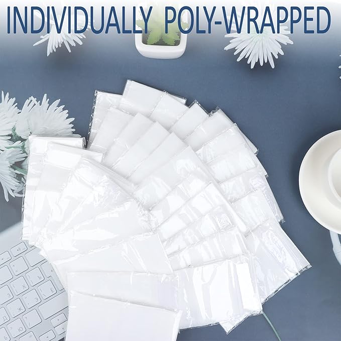 128 Pieces Disposable Spa Facial Headbands Stretch Non-Woven Facial Headband Soft Skin Care Hair Band with Convenient Closure for Women Girls Salons Esthetician Supplies, White Large