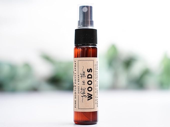 Funny Stocking Stuffer - Pre-Poop Toilet Spray 1 Fl Oz - Woodsy Scent - Gag Gift Ideas For Adult Men And Women – Travel Size Essentials 5 Below