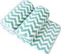 JML Microfiber Bath Towels, 2 Pack 30" x 60", Oversized Large Bath Towel, Soft, Super Absorbent, Fast Drying, Multipurpose for Sauna, Shower, Gym, Pool, Hair Wrap, Sport, Fitness, Yoga, Chevron Green