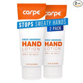 Carpe Sweat Absorbing Hand Lotion (Pack of 2), A dermatologist-recommended, non-irritating, smooth lotion that helps stop hand sweat, great for hyperhidrosis or excessive sweat (Original Eucalyptus)
