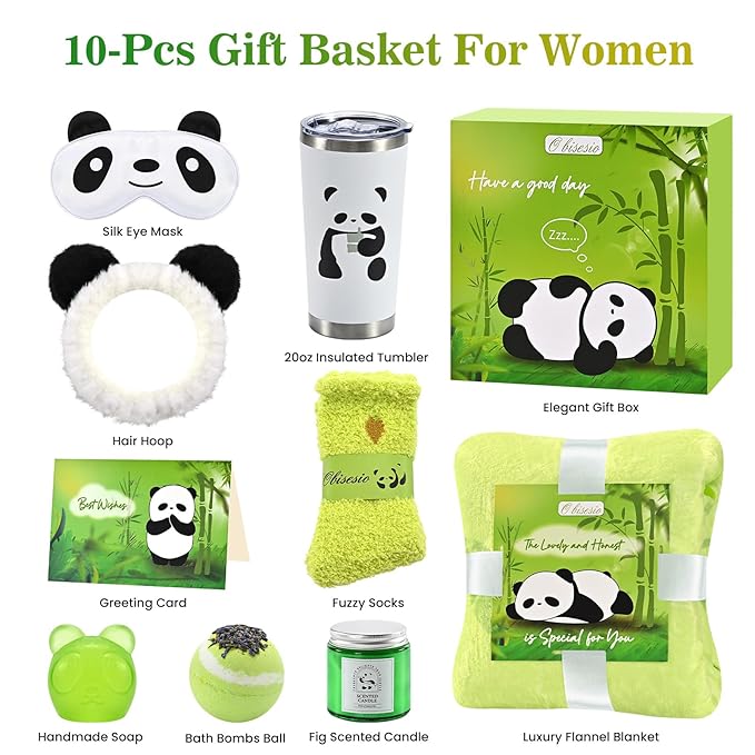 Birthday Gifts for Women, Get Well Soon Self Care Package Box, Sending Hug Baskets Thinking of You Inspirational Gift for New Mom Best Friend Birthday