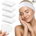 Disposable Headbands for Spa & Facials – 48pcs White Disposable Spa Headbands for Women, Professional Headband for Facials, Esthetician, Skincare & Washing Face – Non-Woven Disposable Hair Bands Pack