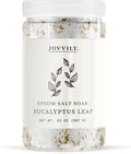 Jovvily Epsom Salt with Eucalyptus Leaf & Eucalyptus Oil, Soaking Solution, Soothing Scent (2 Pounds)