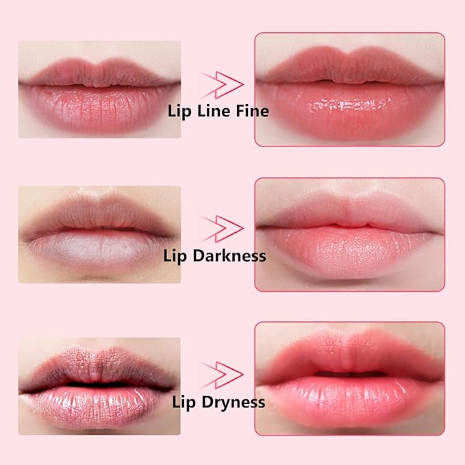 Adofect Moisturizing & Hydrating lip Masks Set 30 PCS, Collagen Crystal Lip Patches for Dark Lips, Smooth Lip Lines, Reduce Wrinkles & Dryness, Lip Care for Galentines Day Party Favors