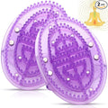 2 Pcs Meridian Massage Brush Magnetic Full Body Meridian Brush Beauty Salon Massage Tools for Full Body SPA Massager Relaxation (Purple)