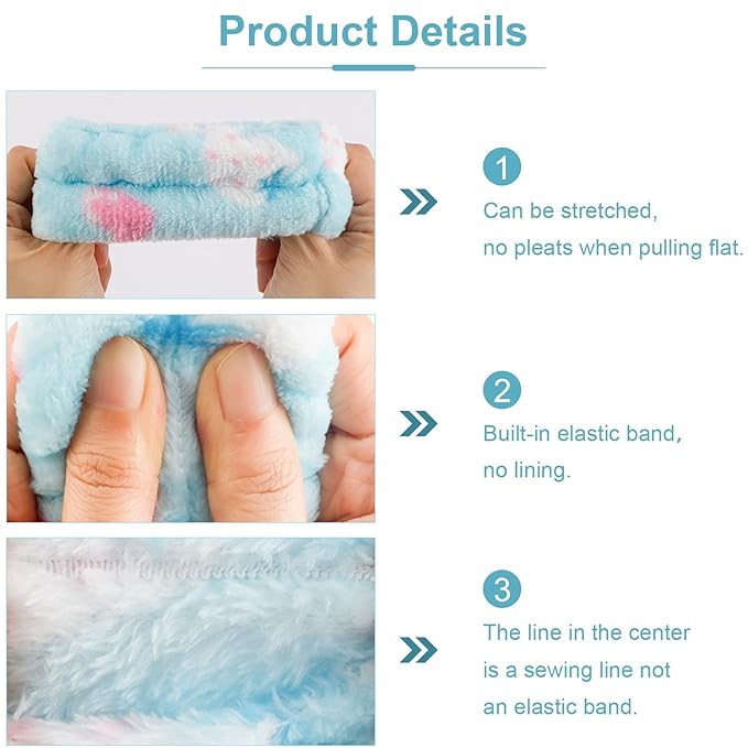 Chanaco Spa Headband, Makeup Headband with Wrist Bands, Hair Accessories for Washing Face and Teen Girl Gifts for Women