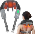 CILI Cordless Neck Massager with Heat, 4D Shiatsu Shoulder Back Deep Tissue, Neck Back Massager Pillow, Wider Massage Head & More Heating Area