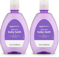 Amazon Basics Tear-Free Night-Time Baby Bath, Soothing, Lightly Scented, 13.6 Fl Oz, (Previously Solimo) (Pack of 2)