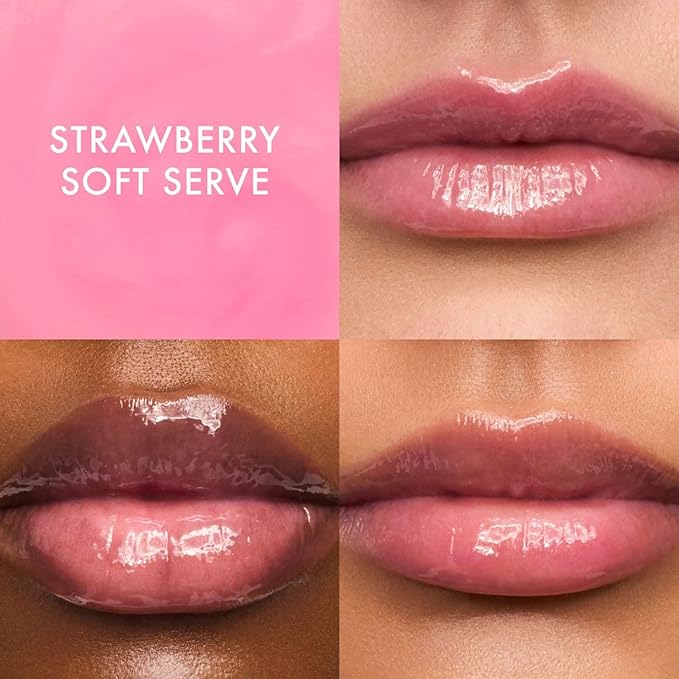 Summer Fridays Lip Butter Balm Sweet Pink Duo - Conditioning Tinted Lip Balm + Overnight Mask for Instant Shine + Color - With Hydrating Shea Butter - Strawberry Soft Serve + Birthday Cake (2 Count)