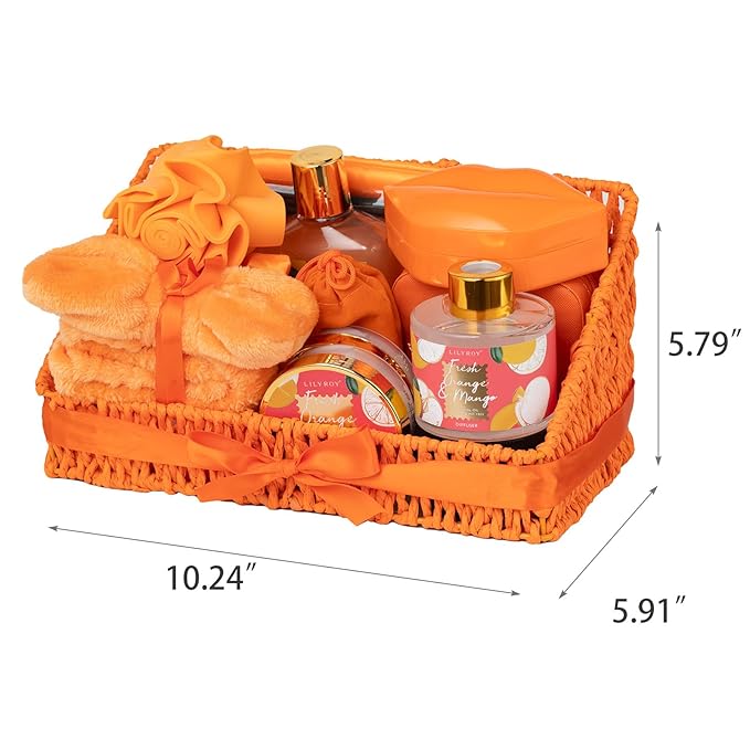 Mother's Day Gift Basket for Mom - 23-Piece Bath and Body Gifts, Spa Gift Basket for Women, Bath Gift Set, Spa Gift Baskets | Gifts for Women, Christmas, Birthday Gift, Valentines Day