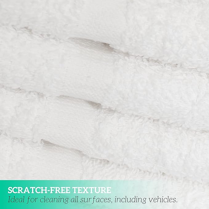 GREEN LIFESTYLE Washcloth 13x13 Scratch Free Texture Super Soft Highly Absorbent Ideal for Hotel, Restaurant, Bars, Automotive (Pack of 300)