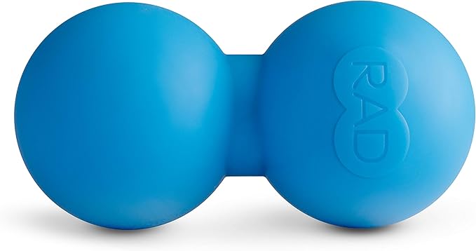 RAD Roller XL Peanut Roller Ball Massager - Soft Density Peanut Massage Ball - Myofascial Release for Back, Feet, Neck, Psoas - Suboccipital Release Device, Thoracic Spine Roller Balls