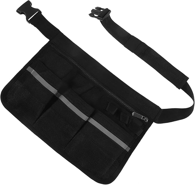 FRCOLOR Massage Oil Waist Bag Portable Organizer for Essential Oil and Lotion Storage Spa Professional Massage Bottle Holder Durable Anti-Wear Carrying Pouch 12.99X9.05X0.59In