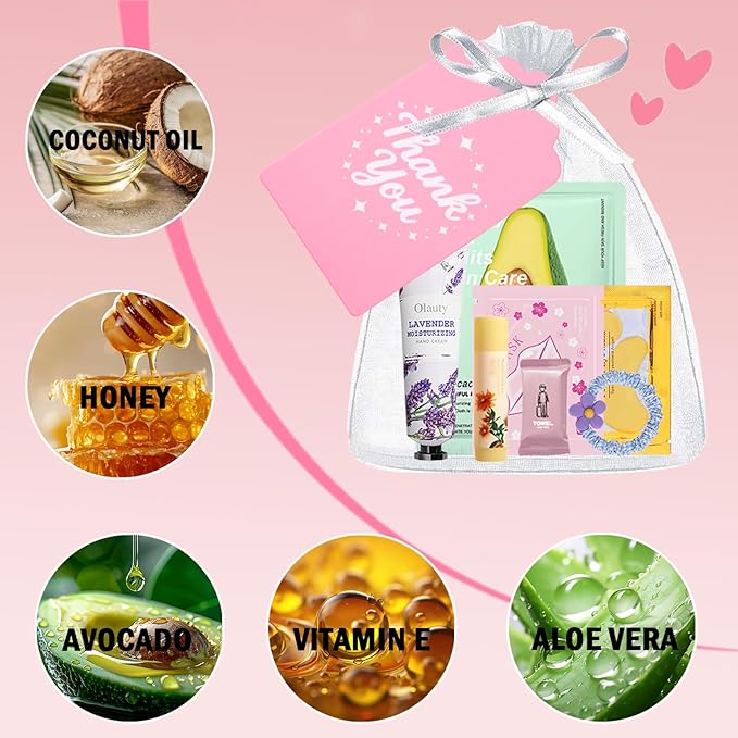 90PCS Spa Party Supplies for Women & Girls, Spa Party Favors Include Face Masks, Hand Cream, Lip Balm, Under Eye Patches, Lip Mask, Spa Birthday Sleepover Party Supplies, Teacher Appreciation Gifts