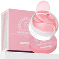 Under Eye Patches Masks - Eye Patch for for Dark Circles and Fine Lines,Puffy Eyes, Wrinkles, Eye Bags Treatment with Collagen and Hyaluronic Acid, Moisturizing and Hydrating Pink(60 Pcs)