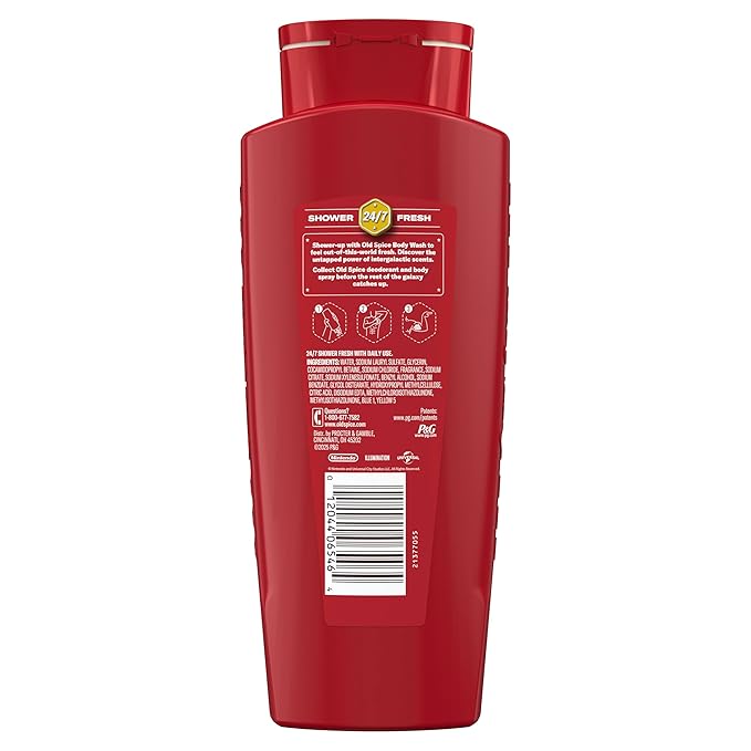 Old Spice Body & Face Wash for Men, x The Super Mario Galaxy Movie, 3X Defense, 24/7 Shower Fresh with Long Lasting Scent, Smell Super with Castle Crush, Celestial Citrus Scent, 24 oz