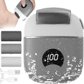 Callus Remover Foot File,Electric Foot File Grinding Machine Foot Repair and Grinding Device,Upgrade Digital Display Electric Foot Exfoliating Scrubber with 3Grinding Heads 2Speeds (Grey)
