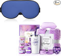 YFONG Weighted Sleep Mask, Women Men 3D Eye Mask Blocking Lights Sleeping Mask and 12 Pcs Gifts for Women