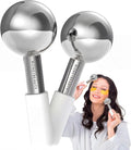 MonétBeauty Stainless Steel Ice Globes for Facials (Silver), Durable Cryo Globes Instantly Reduce Puffiness, Tighten Pores and Sinus Relief, Face Globes for Facial Massages and Daily Beauty Routines