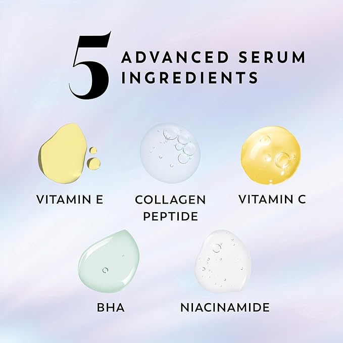 Olay Super Serum Body Wash for Normal Skin, 24hr Long Lasting Hydration, 5+ Ingredient Serum Complex for Bright Even Firm Luminous Skin, 18.5 fl oz (Pack of 4)