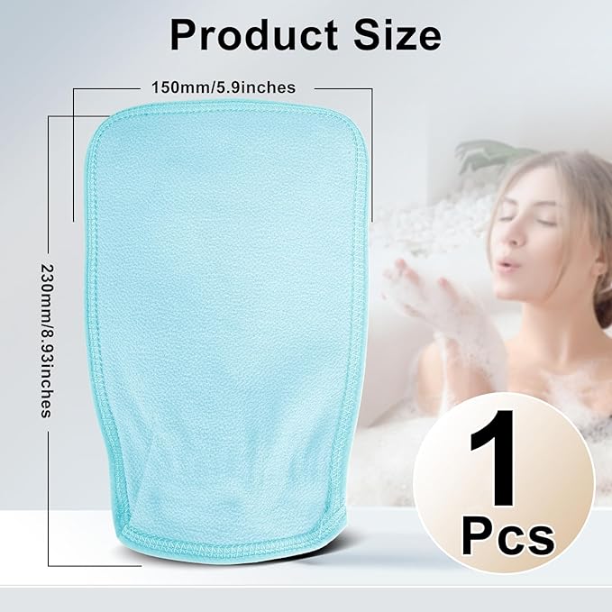 4PCS Durable Body Scrub, Dead Skin Remover & Body Scrubber Exfoliator, Body Exfoliating Gloves for Shower, washcloth exfoliating, exfoliating Glove for Smooth Skin