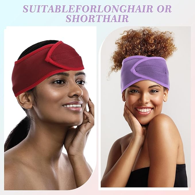CIATBYYJ 4Pcs Mesh Hair Wraps, Thicker Soft Head Wraps for Black Women, Adjustable Stretchable Wrap Cap for Women Long Short Hair, Non-slip Washable Mesh Hairs Wrap for Makeup Washing Sleeping Spa