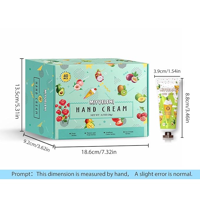 40 Pack Hand Cream Gift Set,Mothers Day Gifts, Moisturizing Hand Lotion for Dry Hands, Gifts for Women&Teen Girls, Teacher Appreciation Gifts,Nurses Week Gifts, Unisex Gifts Bulk
