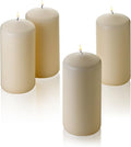 Light In The Dark French Vanilla Pillar Scented Candles 6" Tall X 3" Wide Set of 4