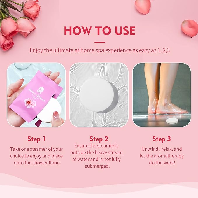 Shower Steamers Aromatherapy 24-Pack, Self Care Spa Gifts for Women, Stress Relief with Natural Essential Oils, Mothers Day Gifts for Mom Wife Her Adults, SPA Relaxation Gifts for Teachers