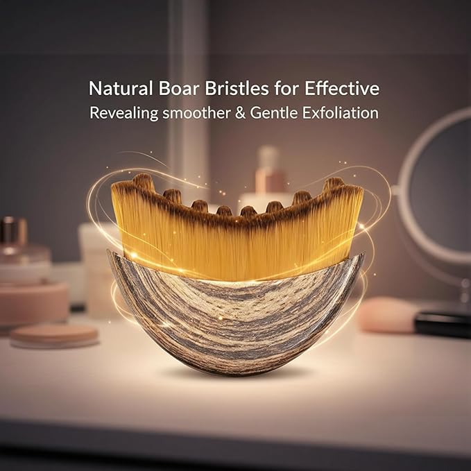 Lymphatic Drainage Face Brush – Dry Brush for Face Lifting & Contour, Manual Facial Cleansing Brush with Soft Bristles, Gua Sha Alternative for Reducing Puffiness & Face Sculpting