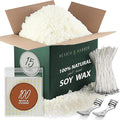 Hearth & Harbor Organic Soy Candle Wax for Candle Making, 15 lbs Natural Candles Making Supplies, Beeswax-Free, Paraffin-Free, Pure Soy Wax Flakes Perfect for Candles, Tealights and Melts