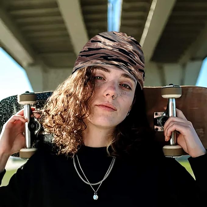 Women's Summer Beanie for Men Hat Boho Hats Adult Dwarf Hats Chemo Cap Cancer Headwear Caps Baggy Skull Sleep Cap Nightcap