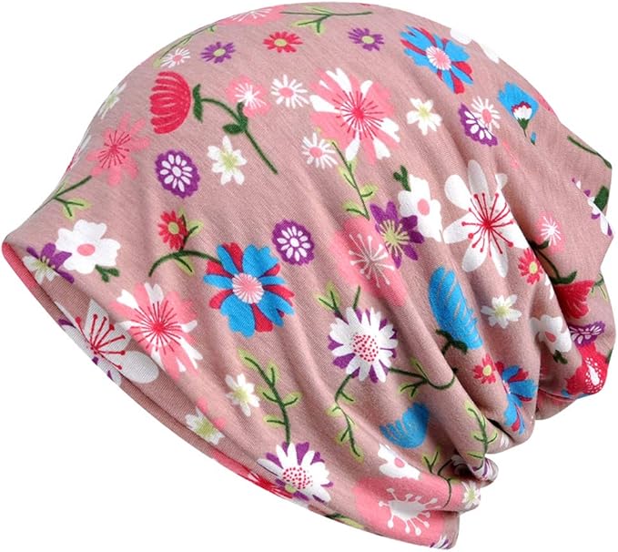 Women's Summer Beanie for Men Hat Boho Hats Adult Dwarf Hats Chemo Cap Cancer Headwear Caps Baggy Skull Sleep Cap Nightcap