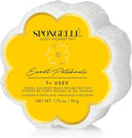 Spongellé Sweet Patchouli Daisy Spongette Bath Sponge | Built-in Body Wash & Body Scrubber, Shower Loofah Sponge for Women, Travel Essentials | 7+ uses
