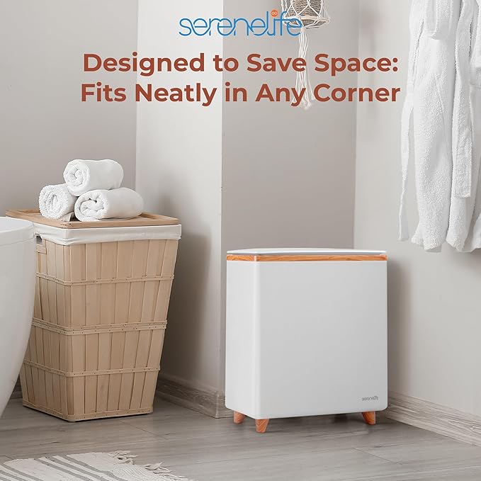 SereneLife WIFI Luxury Rectangle Towel Warmer - Spa & Bathroom Blanket Heater with Custom Fragrance, Auto Shut-Off, Fits 2 large Towels, Blankets, Bathrobes, PJ's - Perfect Gift for Him & Her