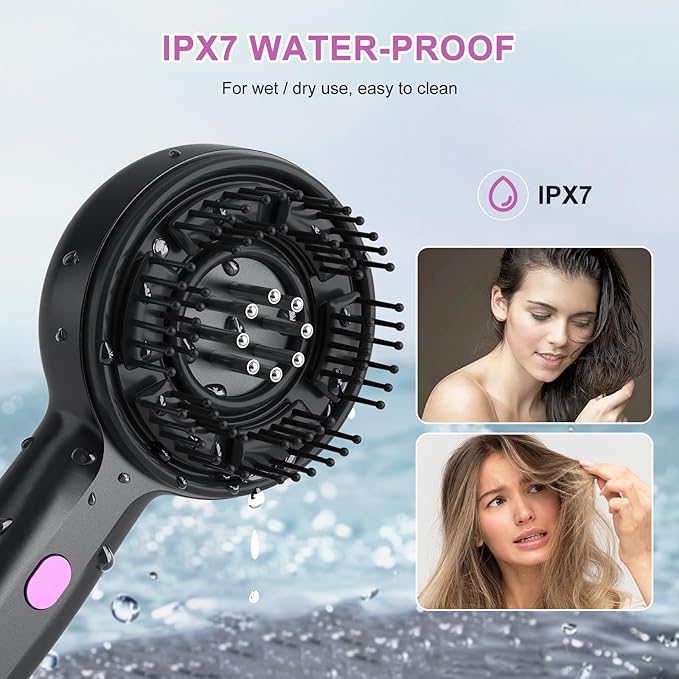 Yi Dong Electric Scalp Massage Comb with 4500mm² 66 Nodes, 3 Modes, Built-in 3ml Essential Oil Reservoir, Type-C Rechargeable - Long-Lasting Hair Care Gift