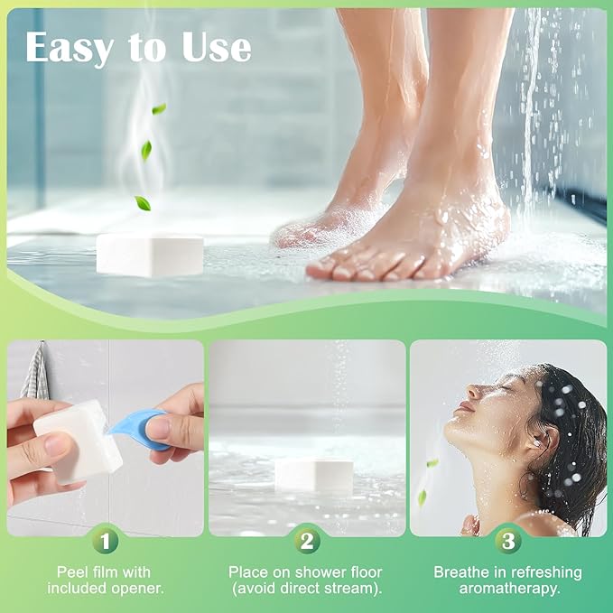 Shower Steamers Aromatherapy 18 Pack – Mothers Day Gifts, Eucalyptus for Shower, Aromatherapy Birthday Gifts for Women & Men, Stress Relief & Relaxation Self Care – Eucalyptus & Mint