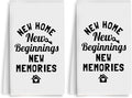 2PCS Housewarming Gifts New Home for Women Kitchen Towels, Reusable Absorbent Waffle Weave Dish Tea Towels for Cleaning Cooking Baking, Microfiber Kitchen Towel, Farmhouse Gifts for Family Friend