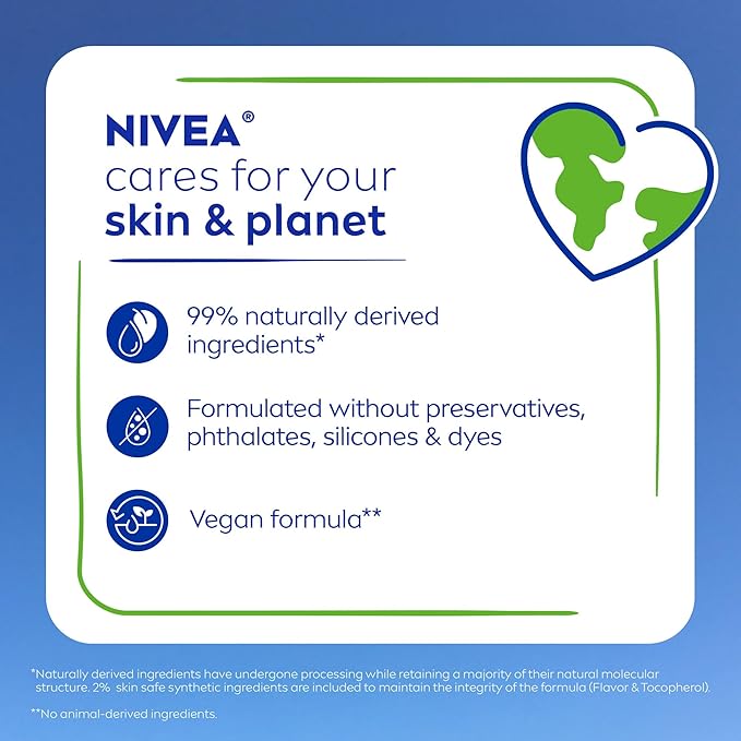 NIVEA Dewy Lip Balm with Hyaluronic Acid, Lightweight and Ultra-Hydrating for All Day Moisture, Mothers Day Gifts, 0.18 Oz, Pack of 4