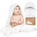 KeaBabies Hooded Baby Towel for Newborn - Viscose Derived from Bamboo Large Baby Bath Towels with Hood for Boys, Girls, Toddler, Extra Absorbent & Soft Newborn Bath Essentials (Wildscape, Regular)