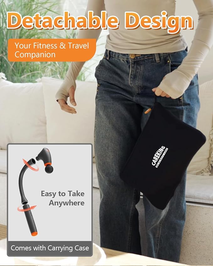 Detachable Massage Gun Deep Tissue For Shoulder,Neck, Arm, Thigh,Waist-Ergonomic Handheld Extension Back Massager For Pain Relief, Portable Muscle Massager, Best Gifts For Women Men, FSH-HSA-Eligible