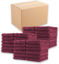 Arkwright Bleach Resistant Salon Towels Bulk - 100% Cotton Hair Towels, Soft, Absorbent, Quick Dry Spa & Barber Towels for Hair Stylist, Nail Salon & Esthetician, 16 x 27, Burgundy (Case of 144)