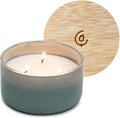 Calyan Wax Co. Evergreen & Eucalyptu 3 Wick Scented Candle - 30 Hour Burn - Luxury 3 Wick Soy Candles - Non Toxic Soy Wax Candles - Long Lasting Large Glass Jar Candle for Home - 8oz