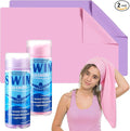 SmoothNovelty 2 Pack Swim Chamois Towel Water Absorbent Quick Dry Towel Shammy Chamois Cloth for Swimming Car Drying Diving Water Sports Beach Shower Pool Swimmer Gift